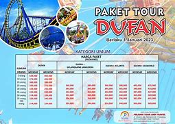 Tiket Masuk Dufan Sudah Termasuk Wahana